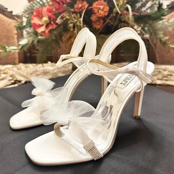 🆕 NIB BADGLEY MISCHKA COLLECTION JESSICA SPECIAL OCCASION SANDALS SZ 9.5 $225 - Picture 5 of 15
